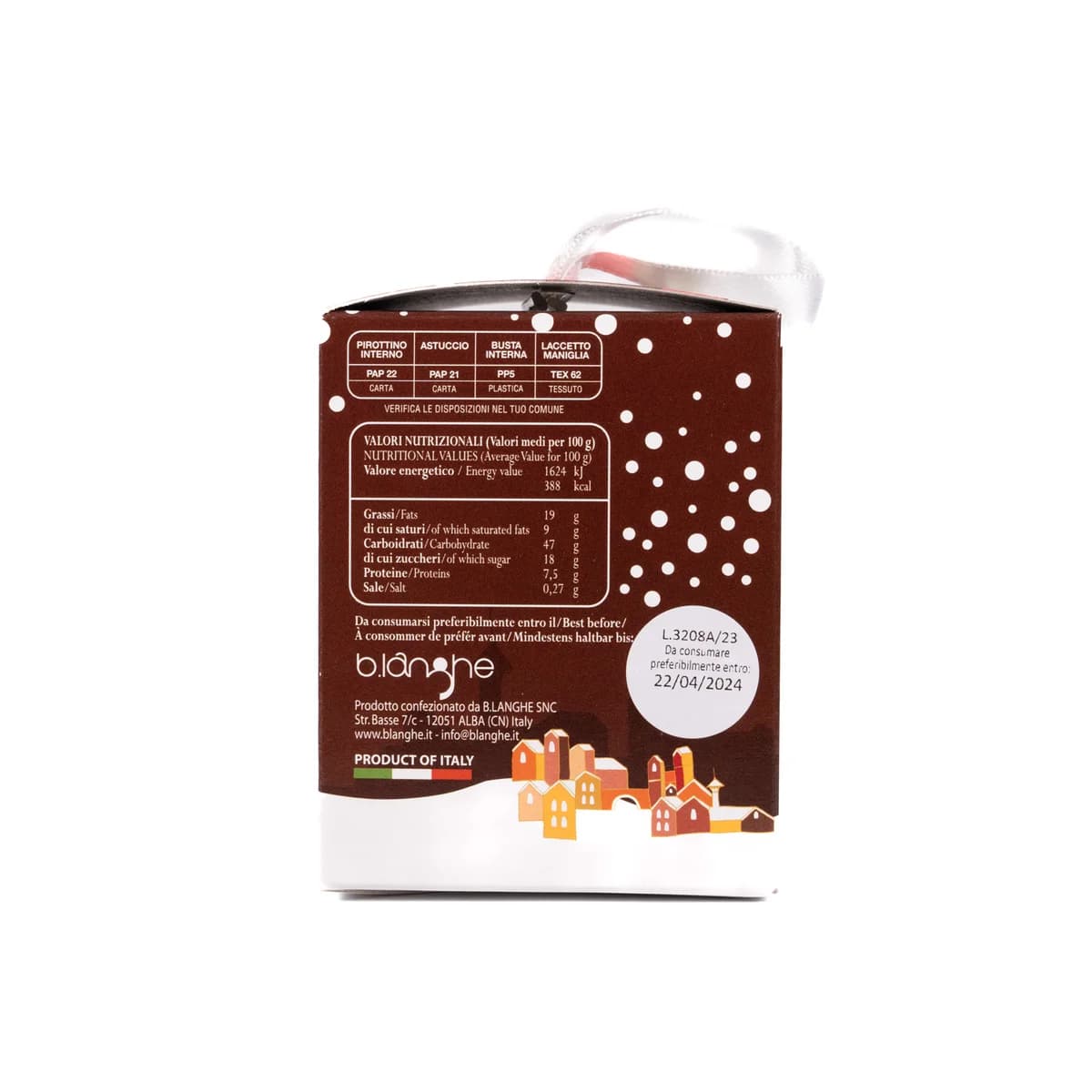 Mini Panettone Cioccolato 80g - Scatolina villaggio d'inverno 5