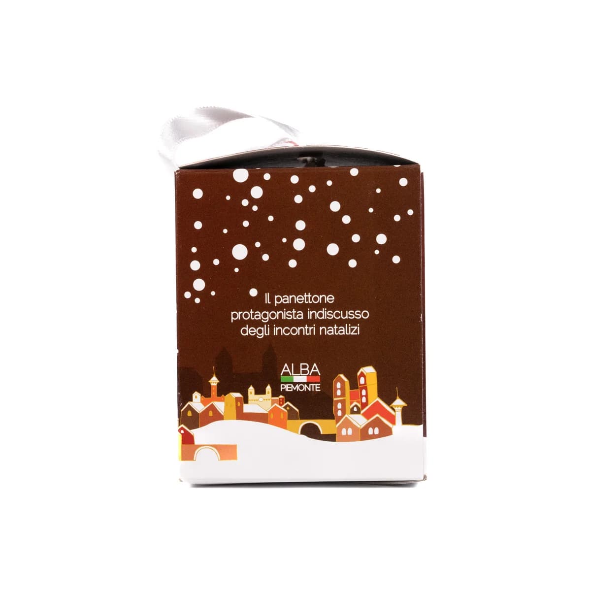 Mini Panettone Cioccolato 80g - Scatolina villaggio d'inverno 3