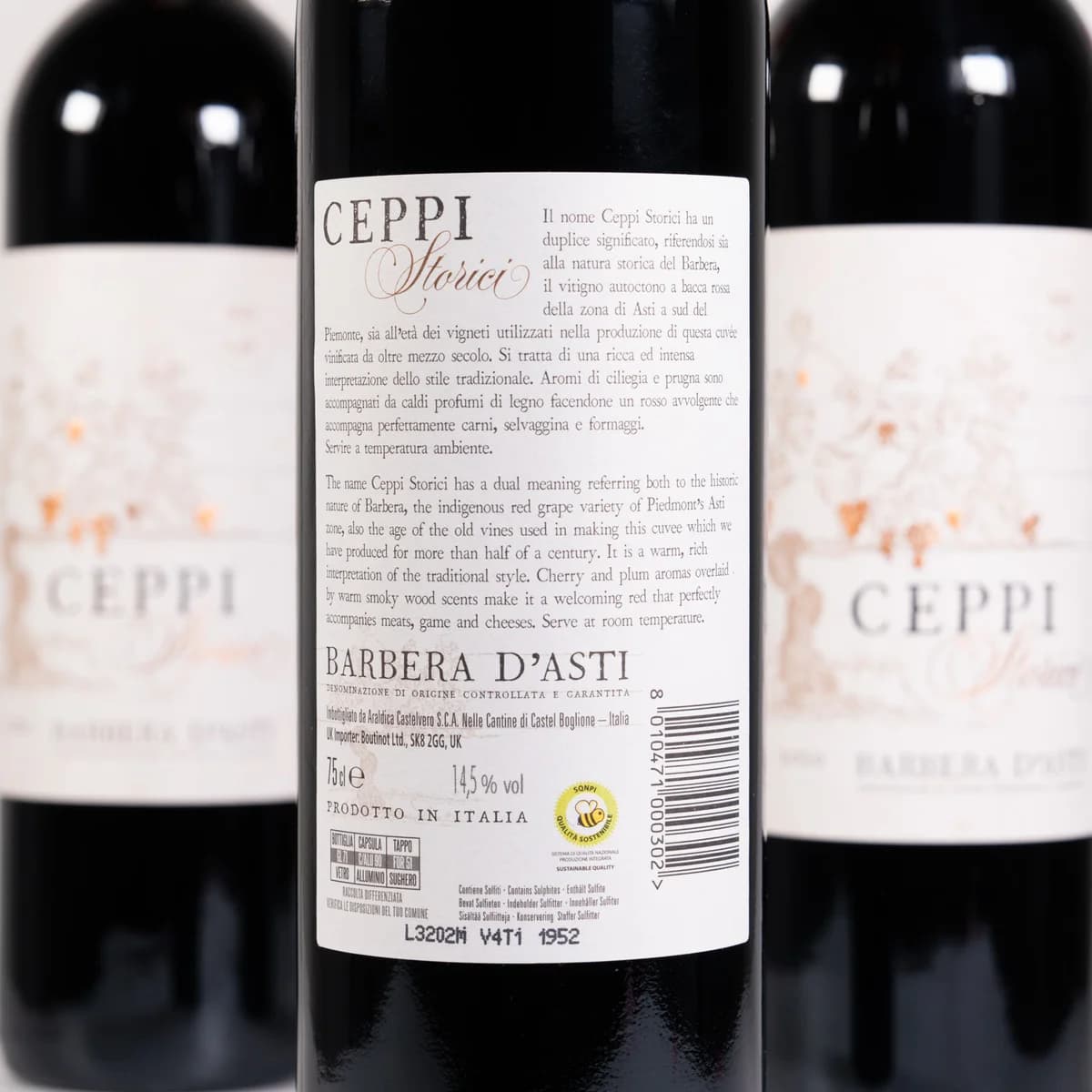 Barbera Asti DOCG 2020,Ceppi Storici, Araldica 2