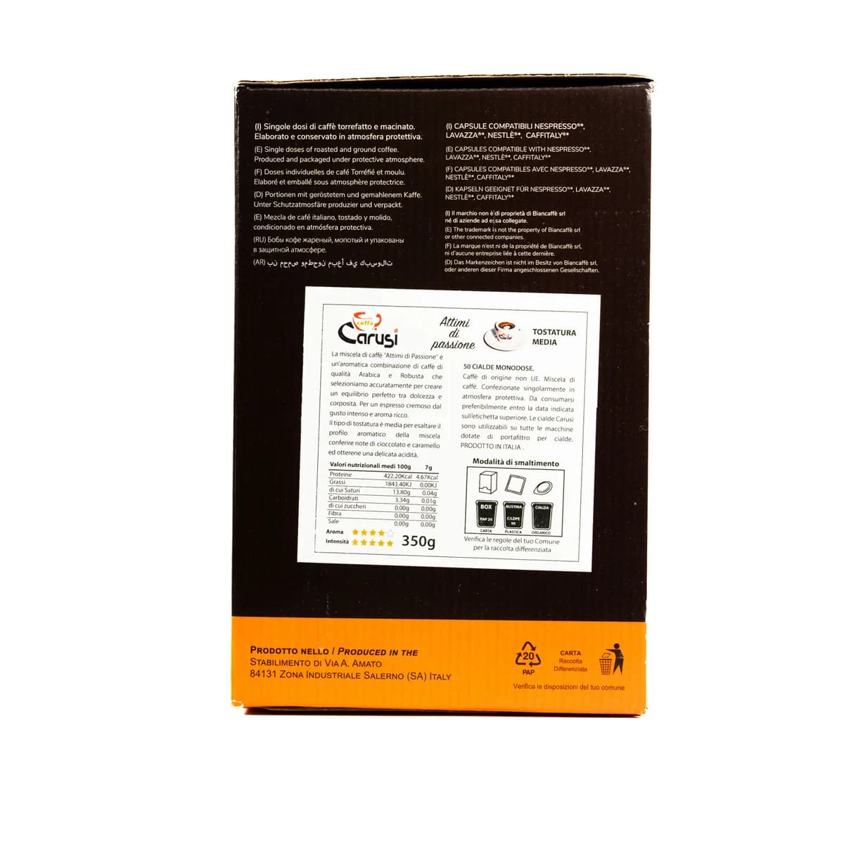 Miscela Caffè Carusi 50 Cialde ESE Crema - cialda ecosostenibile 4