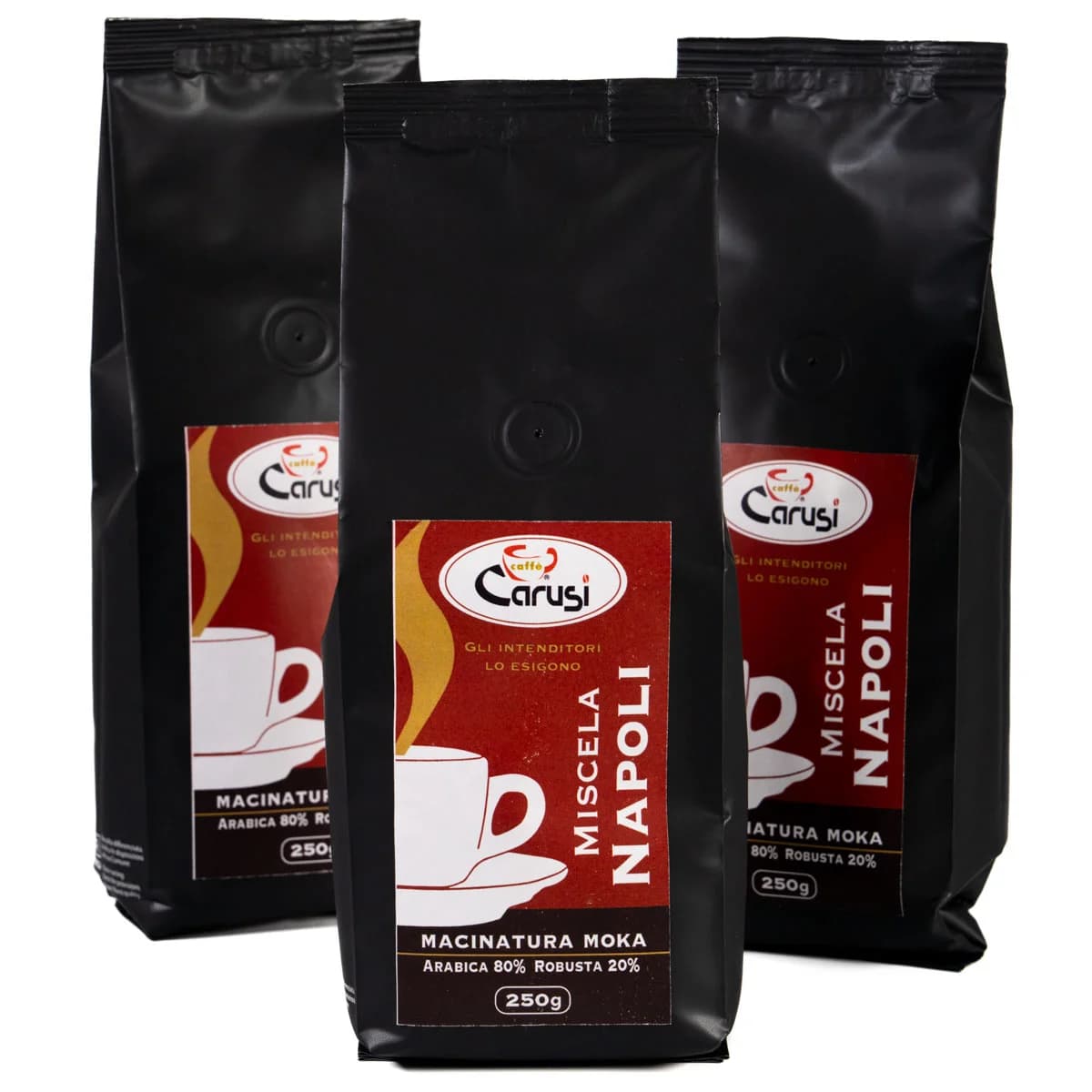 Caffè Miscela Napoli per Moka 250g - Caffè Carusi