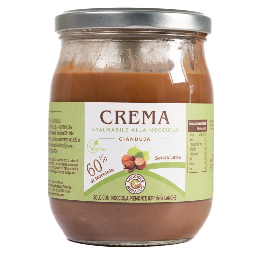 Crema spalmabile al Gianduja - con 60% di Nocciola Piemonte IGP 500g