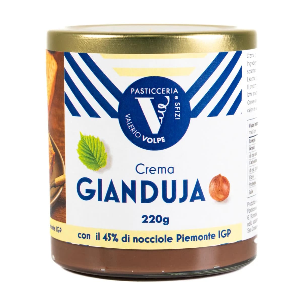 Crema al Gianduja Valerio Volpe Pasticceria e Sfizi – 220 g