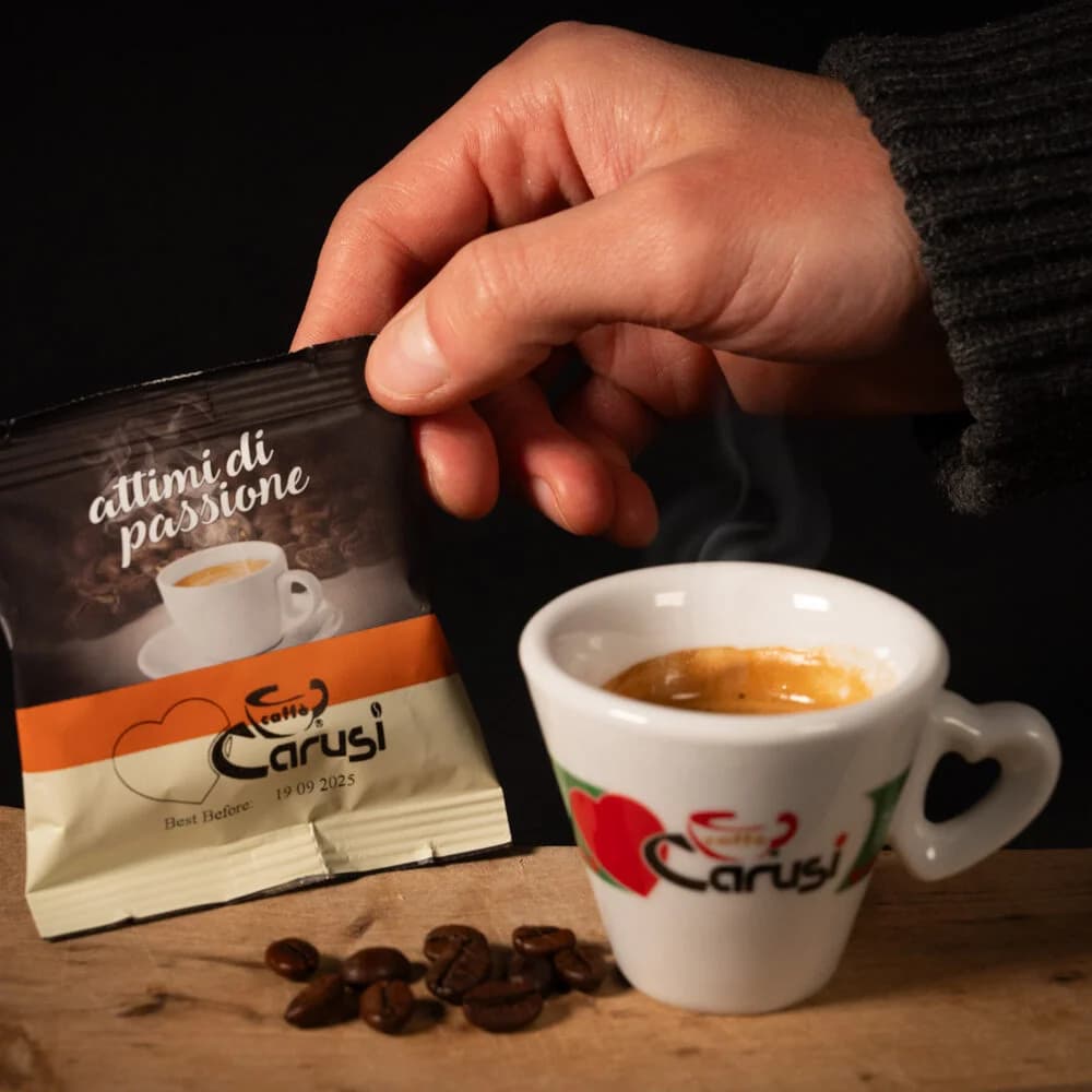 Miscela Caffè "Attimi di Passione" Carusi 100 capsule compatibili "A MODO MIO"