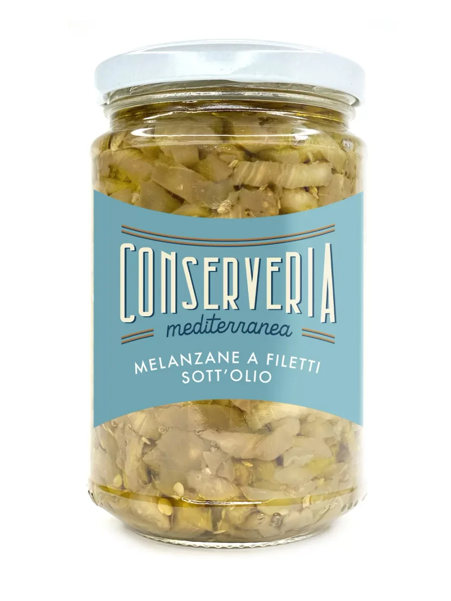 Melanzane a filetti in olio extra vergine di oliva 260g
