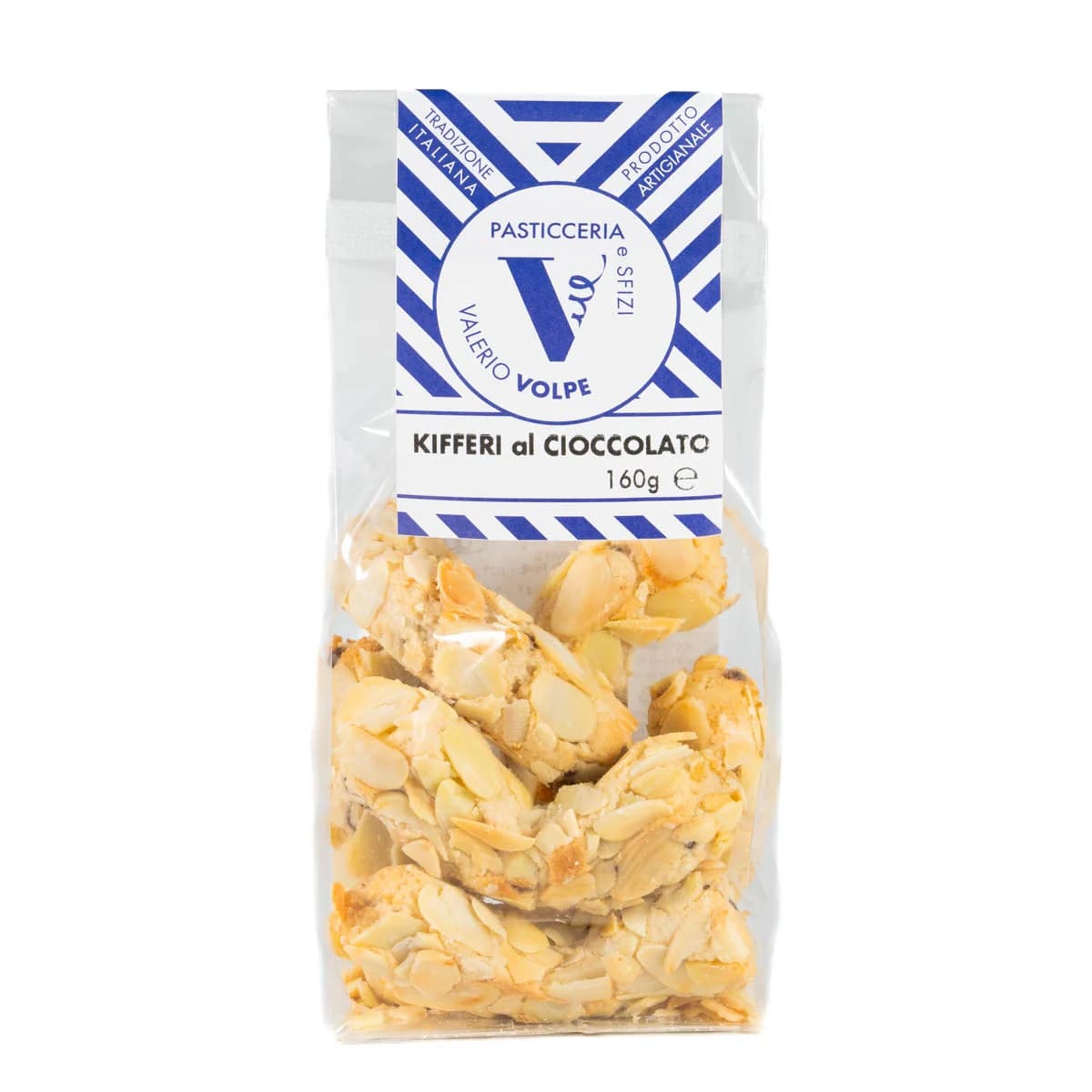 Kifferi alle Mandorle di Sicilia e gocce di cioccolato 160g