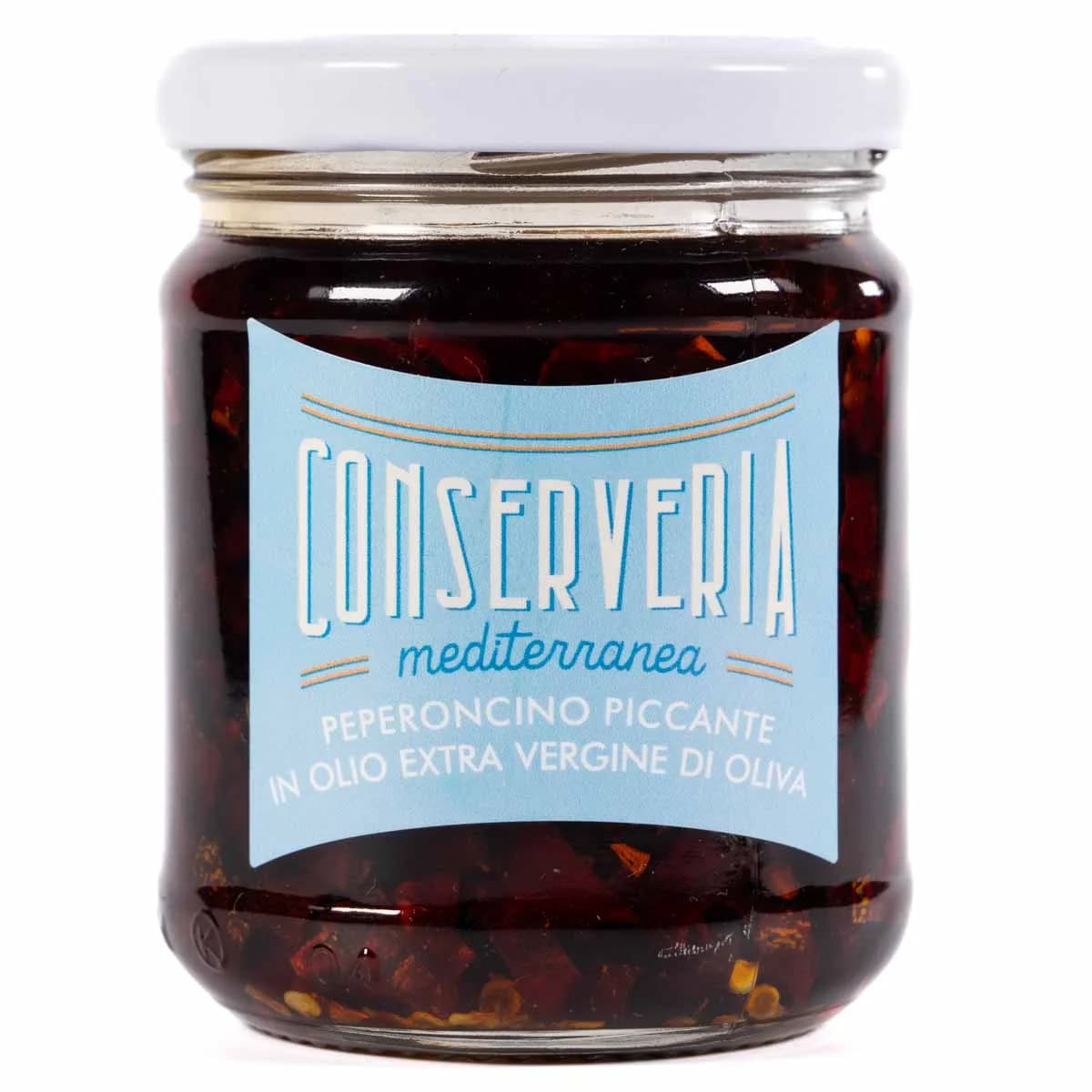 Peperoncino piccante in olio extra vergine di oliva 190g