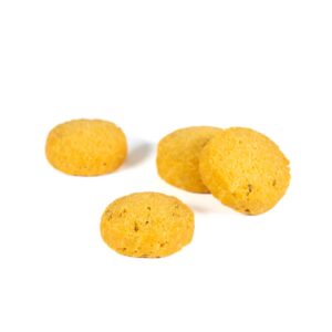 Etichetta Salatì Panissa - Vaschetta 180g. Biscotti Salati gusto Farinata Ligure Specialità Valerio Volpe