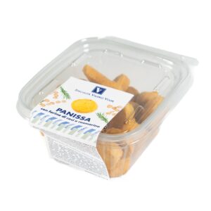 Salatì PanissaVaschetta 180g. Biscotti Salati gusto Farinata Ligure Specialità Valerio Volpe